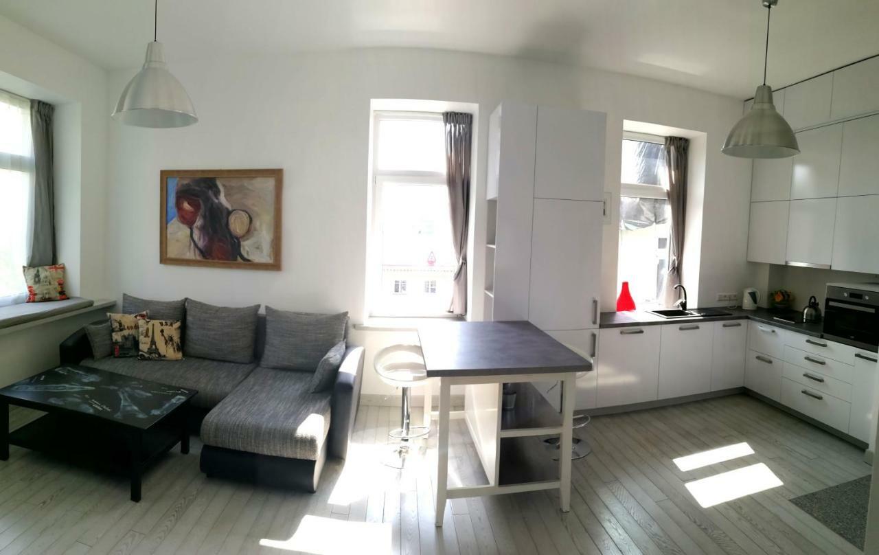 Vilnius Apartment With Stained Glass Екстер'єр фото