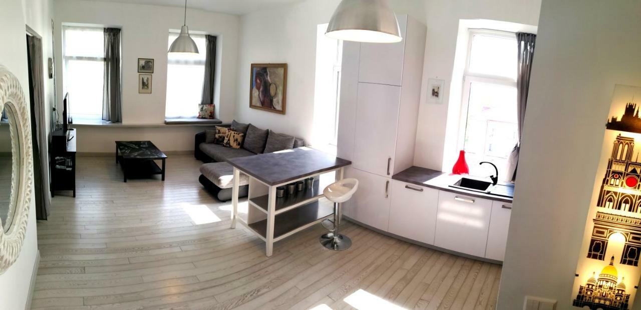Vilnius Apartment With Stained Glass Екстер'єр фото